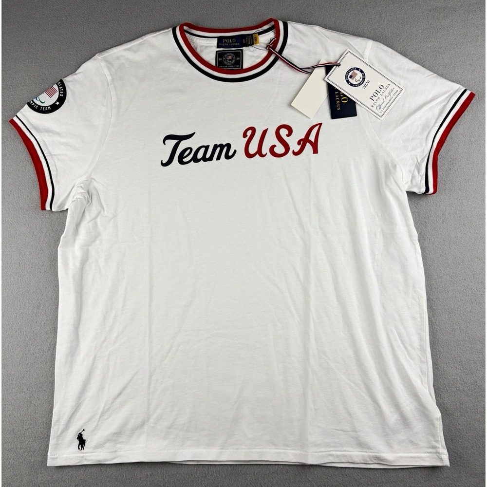 Polo Ralph Lauren Team USA 2020 Olympic Paralympic Tee Women's XL NWT